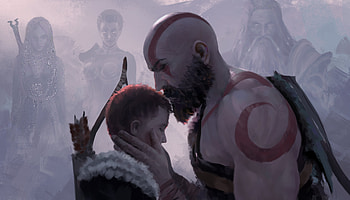 Be Safe Son God Of War 4, god-of-war-4, god-of-war, 2019-games, games, ps-games, kratos, atreus, artist, artwork, digital-art, deviantart HD wallpaper