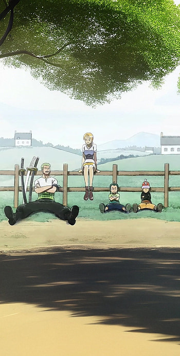 One Piece — Zoro & Nami in a Peaceful Countryside, Anime, Roronoa Zoro, Nami (One Piece), One Piece HD phone wallpaper