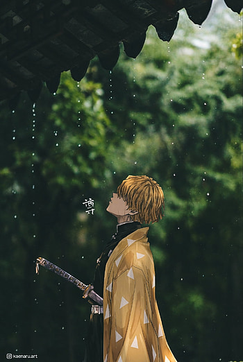 Zenitsu, head, people_in_nature HD phone wallpaper