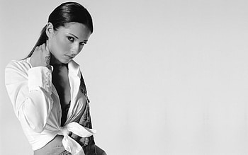 Cheryl Cole B&W, white, black, model, singer, beautiful, graph, people HD wallpaper