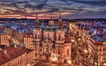 Church of Saint Nicholas, Prague HD wallpaper