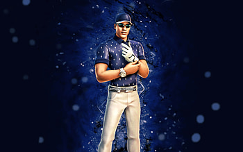 Eagle Enforcer, , blue neon lights, Fortnite Battle Royale, Fortnite characters, Eagle Enforcer Skin, Fortnite, Eagle Enforcer Fortnite HD wallpaper