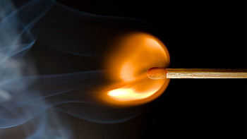 Fire, Macro, Flash, Match HD wallpaper