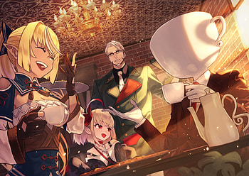 Nijisanji, Shiranui Flare, Anime, Virtual Youtuber, Arurandeisu, Hololive, Makaino Ririmu HD wallpaper