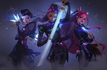 KPop Demon Hunters: Epic Movie Showcase, movie, KPop Demon Hunters, Rumi (KPop Demon Hunters), Zoey (KPop Demon Hunters), Mira (KPop Demon Hunters) HD wallpaper