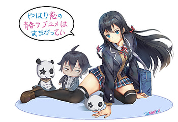 Yahari Ore No Seishun Love Comedy Wa Machigatteiru, Anime, My Teen Romantic Comedy Snafu, Black Hair, Blue Eyes, Long Hair, School Uniform, Yukino Yukinoshita HD wallpaper