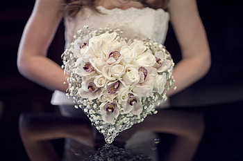 Roses, Love, Wedding, Bouquet, Composition, Bride HD wallpaper