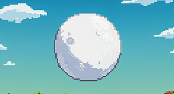 Snowball in : A Pixelated Adventure, snowball, pixel art, moon, sky, cloud HD wallpaper