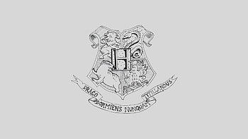 Sketch, Hogwarts Crest HD wallpaper