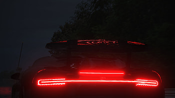 Bugatti Chiron In Lemans Bugatti, motorsport, race car, Bugatti Chiron Sport, Bugatti, Bugatti Chiron, video game, Assetto Corsa HD wallpaper