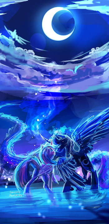 Moonlit Sisters: Twilight & Luna | Celestial Bond — MLP, Twilight Sparkle, TV Show, My Little Pony: Friendship Is Magic HD phone wallpaper