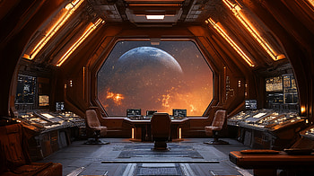Sci-Fi Starship Bridge - Ultra, Sci Fi, spacecraft, futuristic, interior HD wallpaper