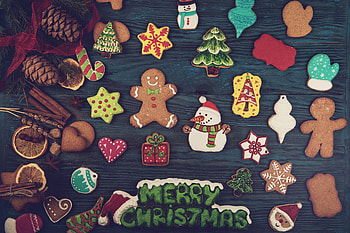 Christmas, cookies, breads, shapes HD wallpaper