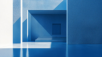Minimalist Blue Architecture - Stunning Ultra, minimalist blue, architecture, Abstract, blue, minimalist, abstract blue HD wallpaper