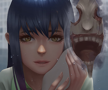 Miko Yotsuya, Miko Yotsuya, Anime, Mieruko-chan HD wallpaper