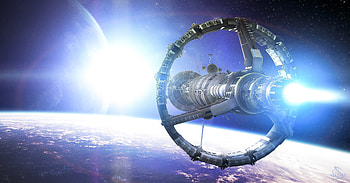 Art, Universe, Planet, Ship, Star HD wallpaper