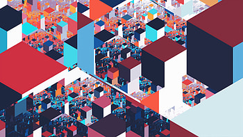 Land Of Cubes , abstract, cubes, digital-art, artist, artwork, deviantart HD wallpaper