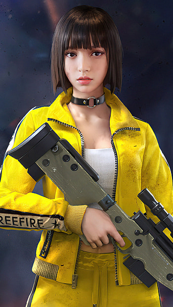 Fire: Yellow Jacket Sniper , video game, Garena Fire HD phone wallpaper