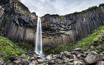 Waterfall, Svartifoss, Waterfalls HD wallpaper
