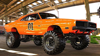 Monster Truck General Lee, General Lee Car HD wallpaper