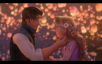 Tangled Rapunzel and Flynn HD wallpaper