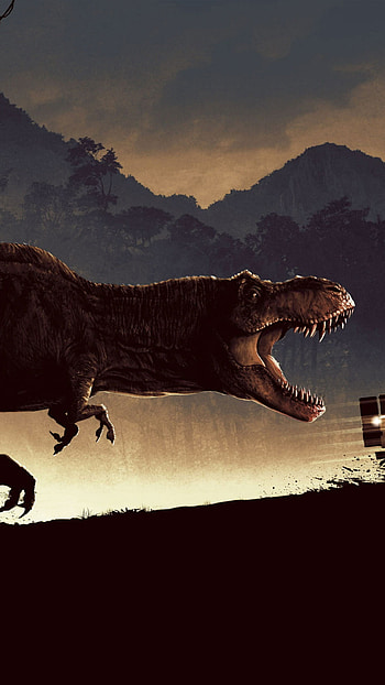 Jurassic Park, Jurassic Park car, Dinosaur encounter, Thrilling adventure HD phone wallpaper
