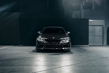 Black, front-view, BMW M2 HD wallpaper