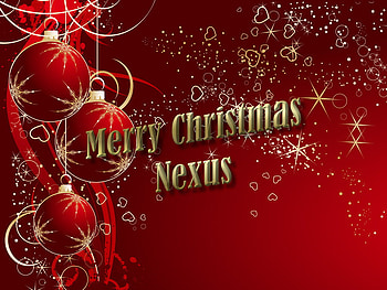 Nexus Christmas, nexus, 3d, christmas, red, gold HD wallpaper