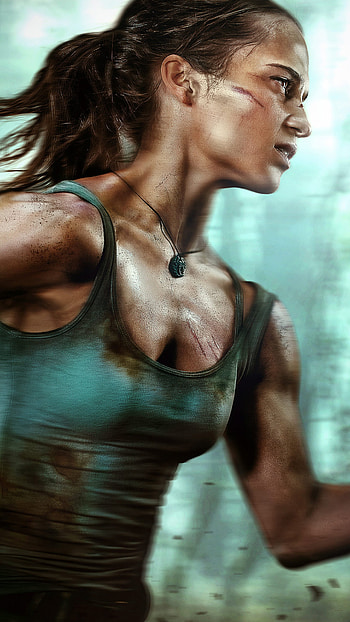 Alicia Vikander, Tomb Raider, Sony Xperia X, Z5 Premium HD phone wallpaper