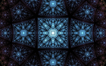 Abstract, Stars, Dark, Fractal, Glow HD wallpaper
