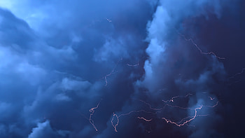 Nature, Clouds, Lightning, Overcast, Mainly Cloudy, Thunderstorm, Storm HD wallpaper