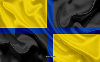 Flag of Jamundi, , silk texture, Jamundi, Colombian city, Jamundi flag, Colombia HD wallpaper