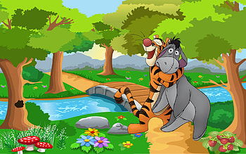 Tigger, Eeyore (Winnie-the-Pooh) HD wallpaper