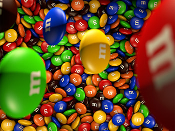 M&M's, Irresistible chocolate, Melts in your mouth, Tasty bite-sized HD wallpaper
