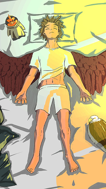 Sweet dreams hawks zzZ, Hawks (Boku No Hero Academia), Anime, My Hero Academia HD phone wallpaper