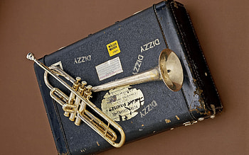 Trumpet instrument, Brown color HD wallpaper