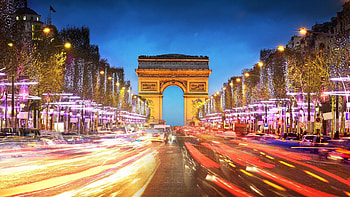Arc de Triomphe, Urban cityscape, , Parisian charm HD wallpaper