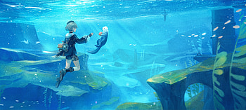 Freminet's Underwater Adventure | Genshin Impact, Freminet (Genshin Impact), video game, Genshin Impact HD wallpaper