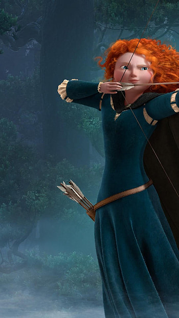 Princess Merida, Brave animation, Scottish Highlands, Archery skills HD phone wallpaper