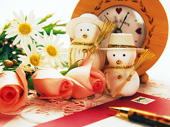 Snowman toys, snowman, toy, holiday, snow, christmas HD wallpaper