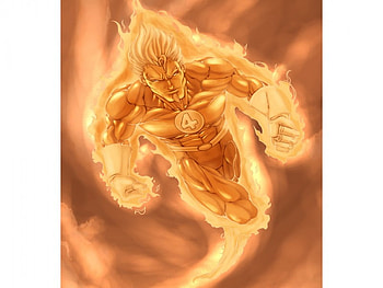 Human Torch, comic HD wallpaper