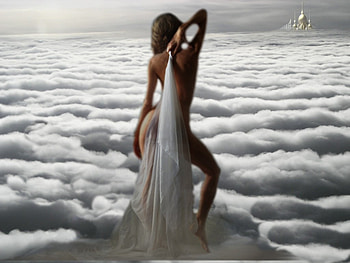so beuty, clouds, beautiful, woman, on HD wallpaper