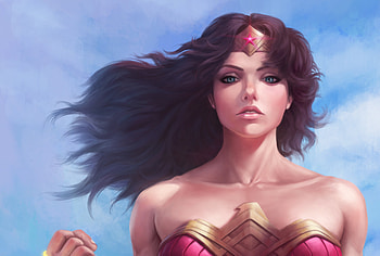 Wonder Woman Painting , wonder-woman, superheroes, painting, artist, artwork, digital-art, behance HD wallpaper