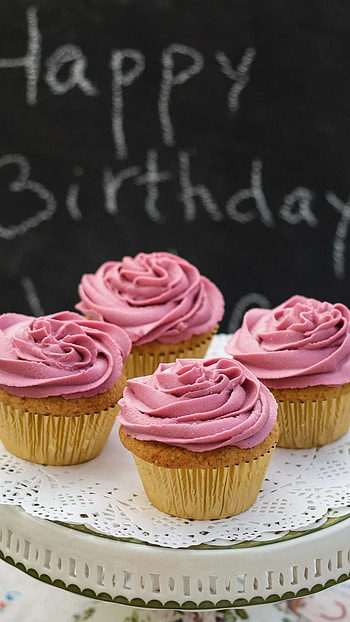 Happy Birtay, Cup Cake HD phone wallpaper