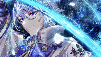 Blue Eyes Kamisato Ayato Genshin Impact HD wallpaper