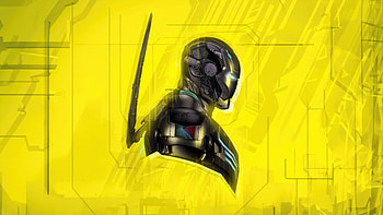 Cyberpunk 2077 X Ironman, cyberpunk-2077, 2024-games, iron-man, superheroes, yellow, games, ps4-games, ps5-games, video-games HD wallpaper