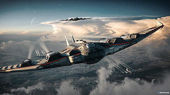 Trigono, aircraft, Sci Fi, military HD wallpaper