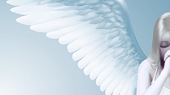 Angel, Girl, Wings, Light Full Background HD wallpaper