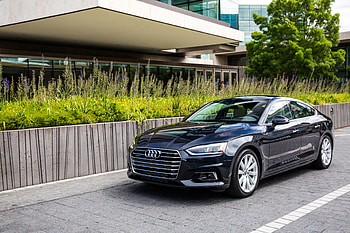 Audi A5, black, luxrious sedan HD wallpaper