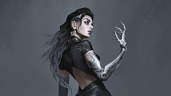 The Black Witch , witch, artist, artwork, digital-art HD wallpaper